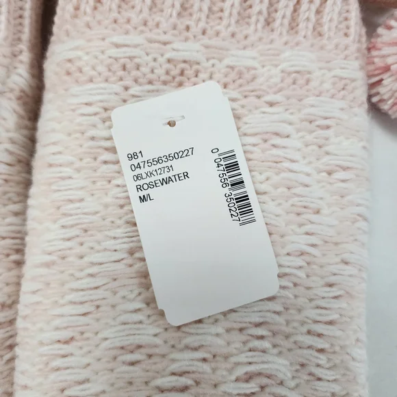 NWT Jane and Bleecker Pink Slipper Socks M/L - Picture 2 of 2